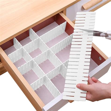 organizing boxes with dividers